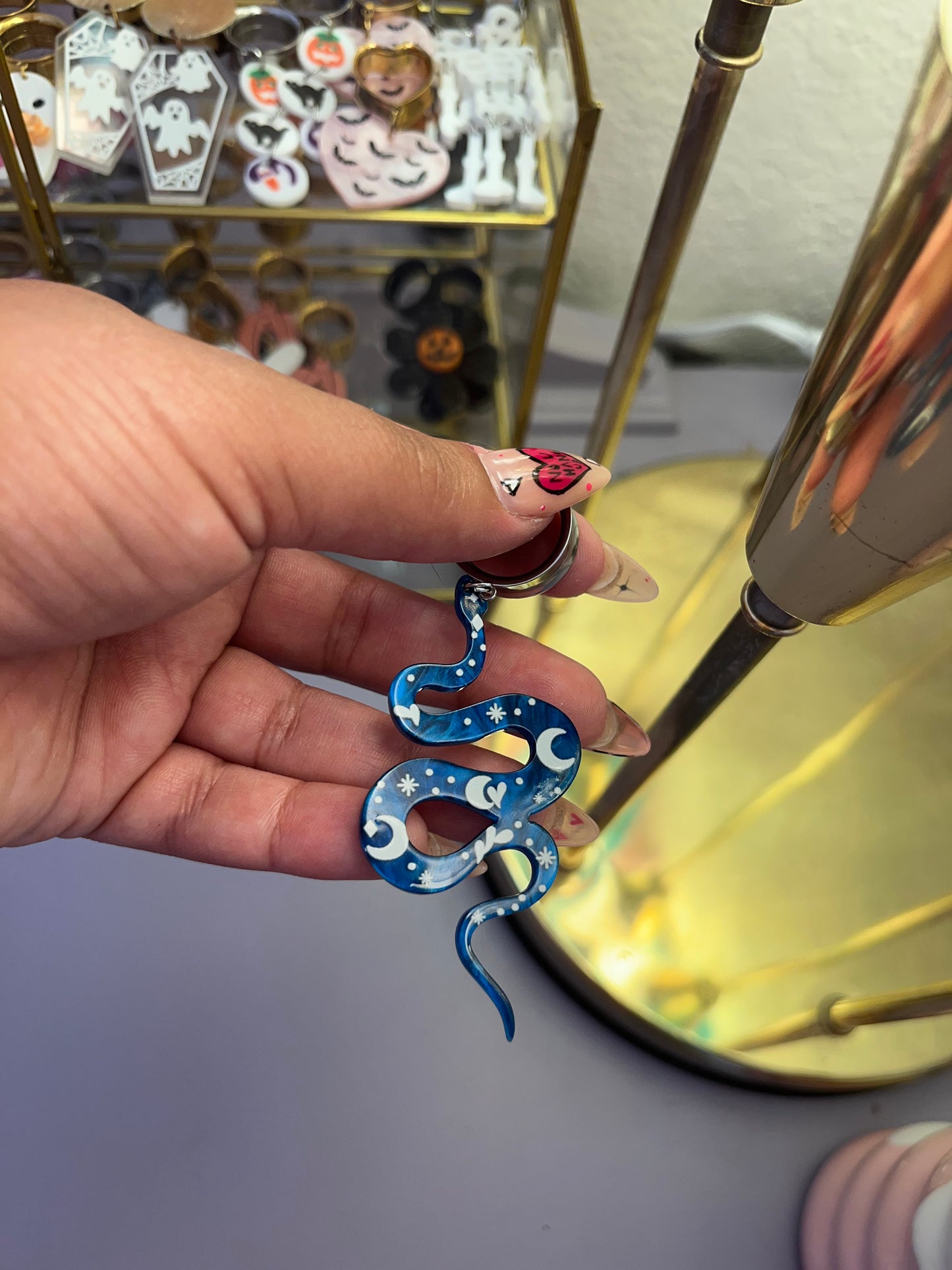 Blue Moon Snake Dangle Plugs