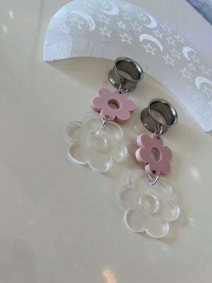 Double Daisy Dangle Plugs