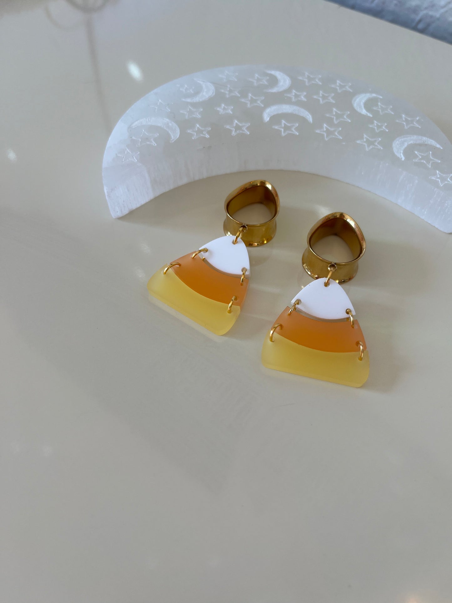 Candy Corn Dangle Plugs