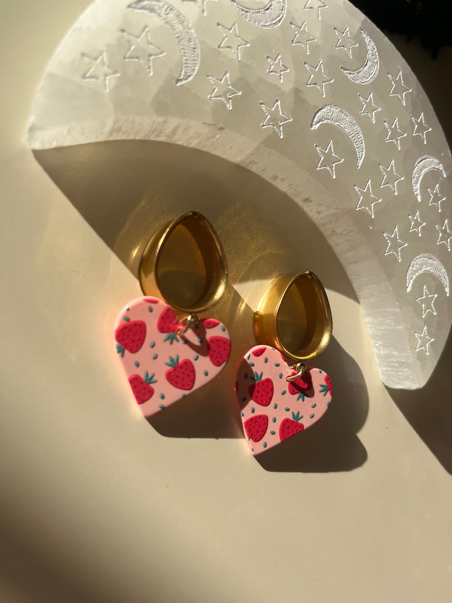 Valentine’s Strawberry Heart Dangle Plugs