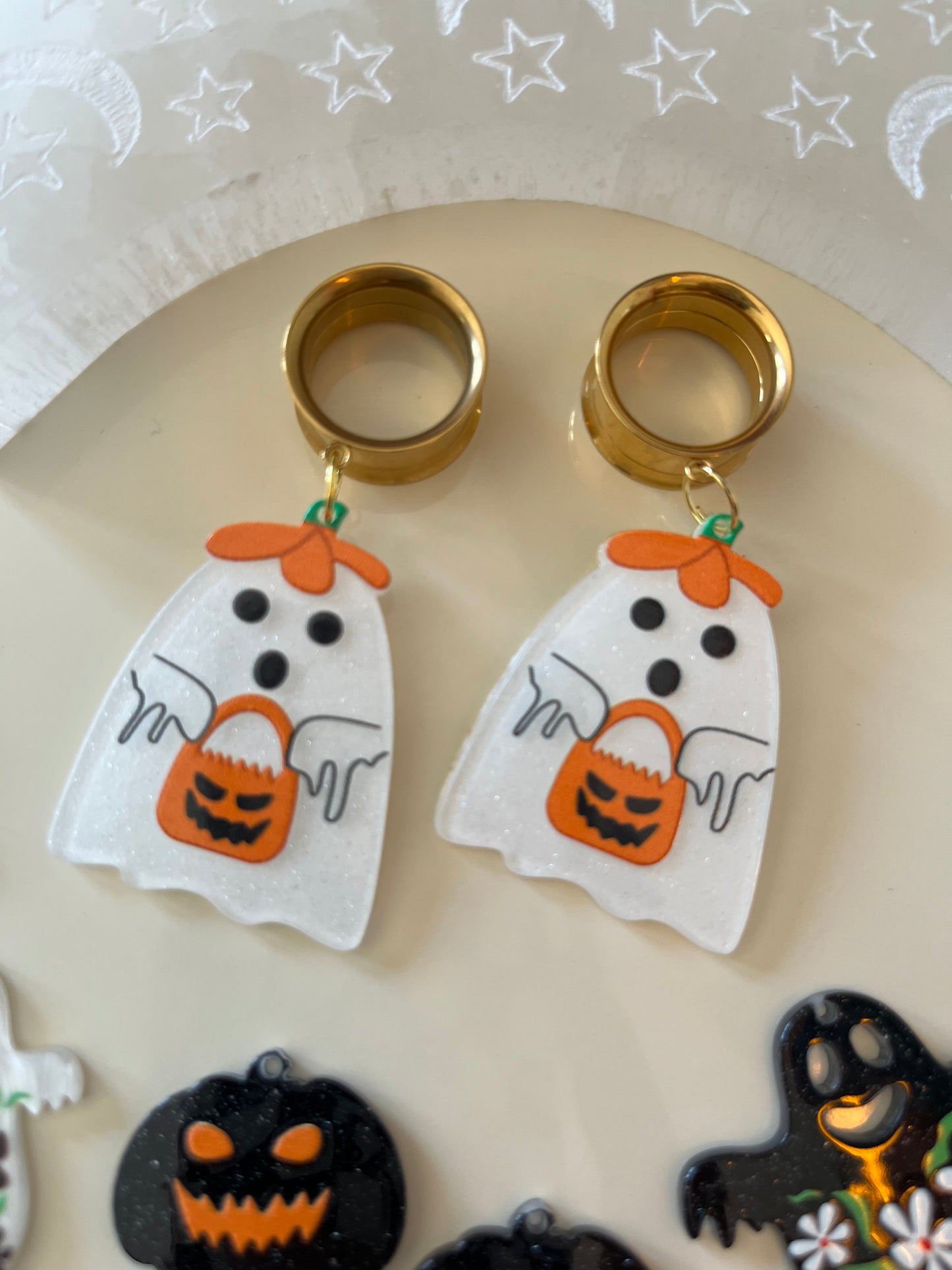 Spooky Themed Dangle Plugs