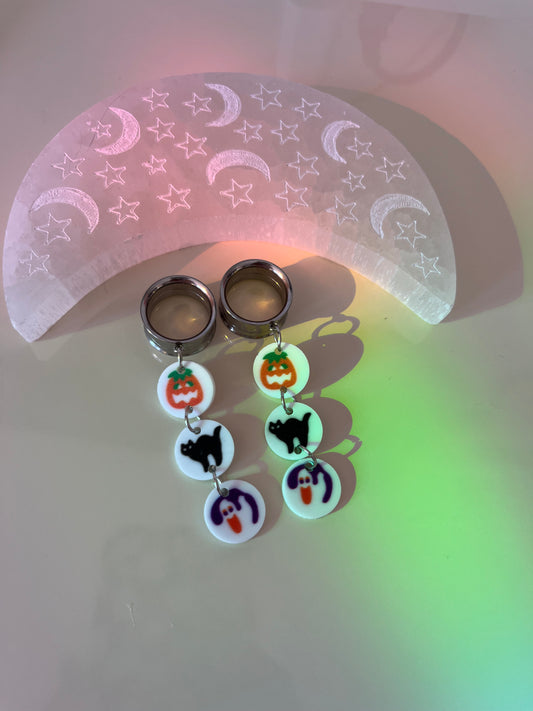 Halloween Cookie Dangle Plugs