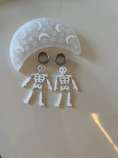 White Skeleton Dangle Plugs