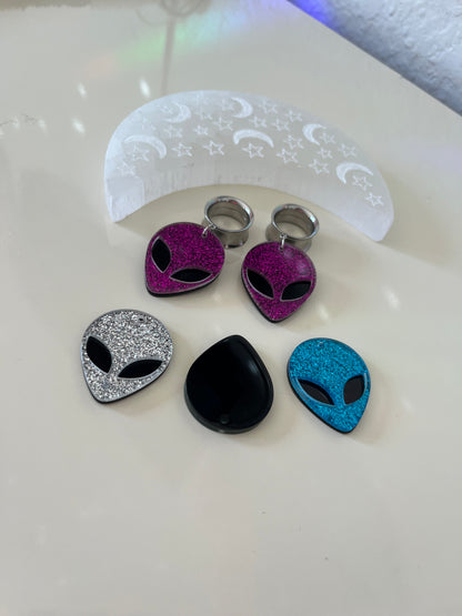 Glitter Alien Dangle Plugs