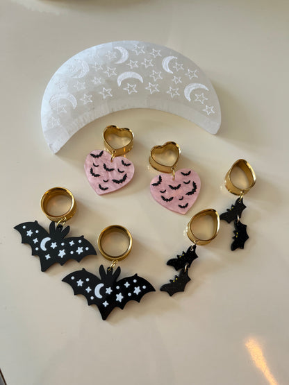 Spooky Bat Dangle Plugs